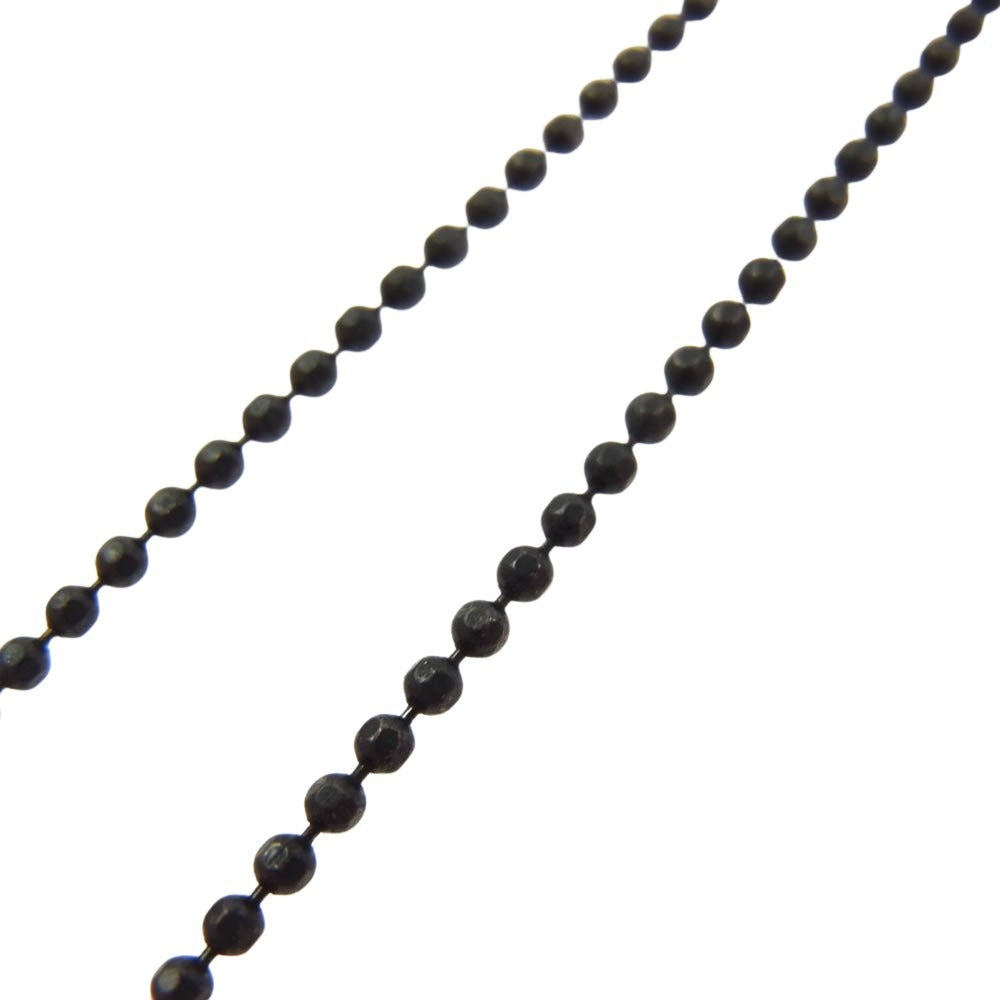 Justin Davis ジャスティンデイビス NATURAL ナチュラル スカル ストーン ネックレス ブラック系【中古】