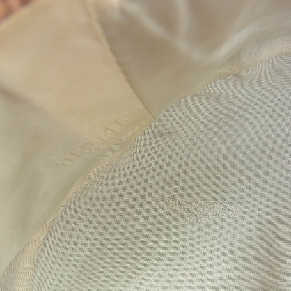 HERMES エルメス Hロゴ 刺繍 バケットハット 帽子 ブラック系 59【中古】