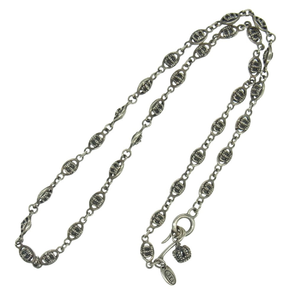 Justin Davis ジャスティンデイビス QE2 クラウン チェーン ネックレス 50cm シルバー系【中古】