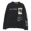 MONCLER モンクレール 23AW I209U8D00002 × Fragment  フラグメント 藤原ヒロシ プリント 長袖 ロングスリーブ Tシャツ カットソー ロンT ブラック系 M【中古】