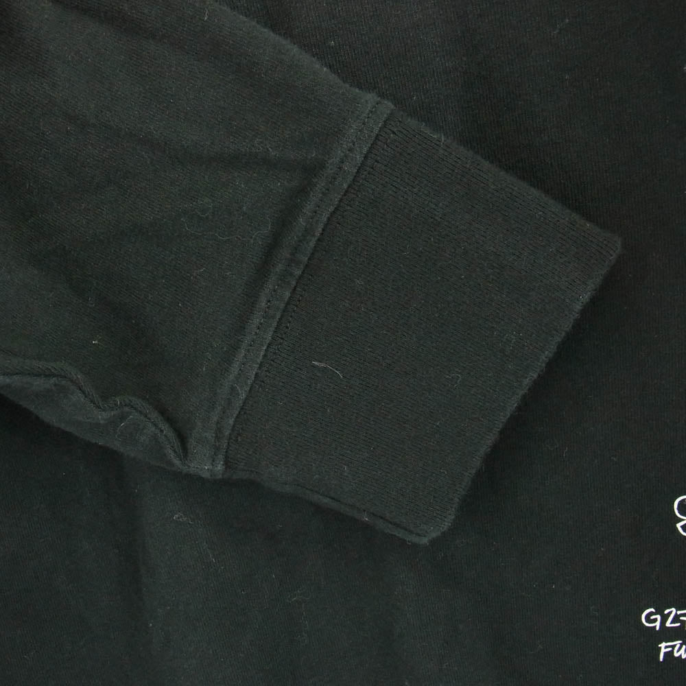 MONCLER モンクレール 23AW I209U8D00002 × Fragment  フラグメント 藤原ヒロシ プリント 長袖 ロングスリーブ Tシャツ カットソー ロンT ブラック系 M【中古】
