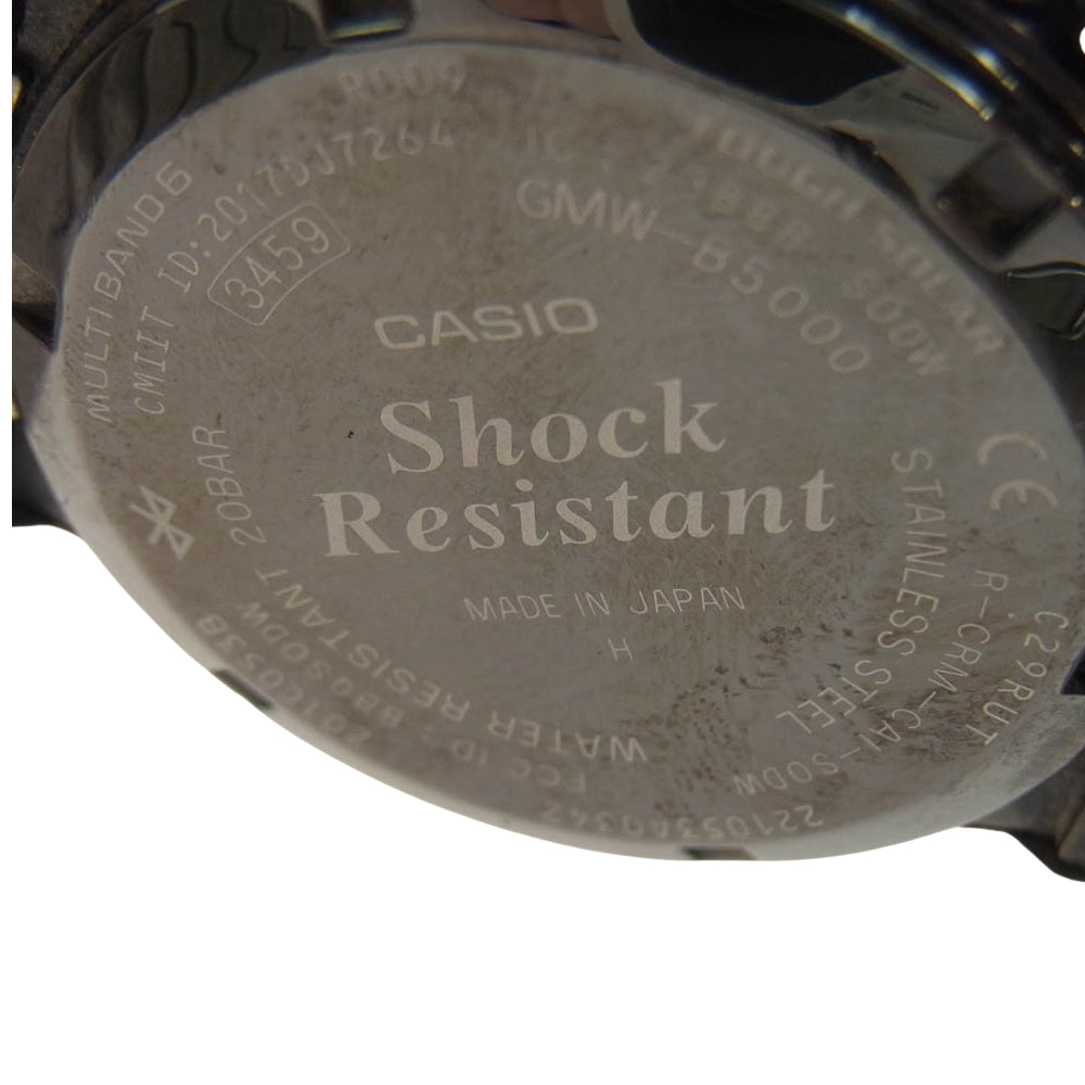 CASIO G-SHOCK カシオ ジーショック GMW-B5000D-1JF 5000 SERIES FULL METAL フルメタル デジタル 電波ソーラー 腕時計 Bluetooth シルバー系【中古】