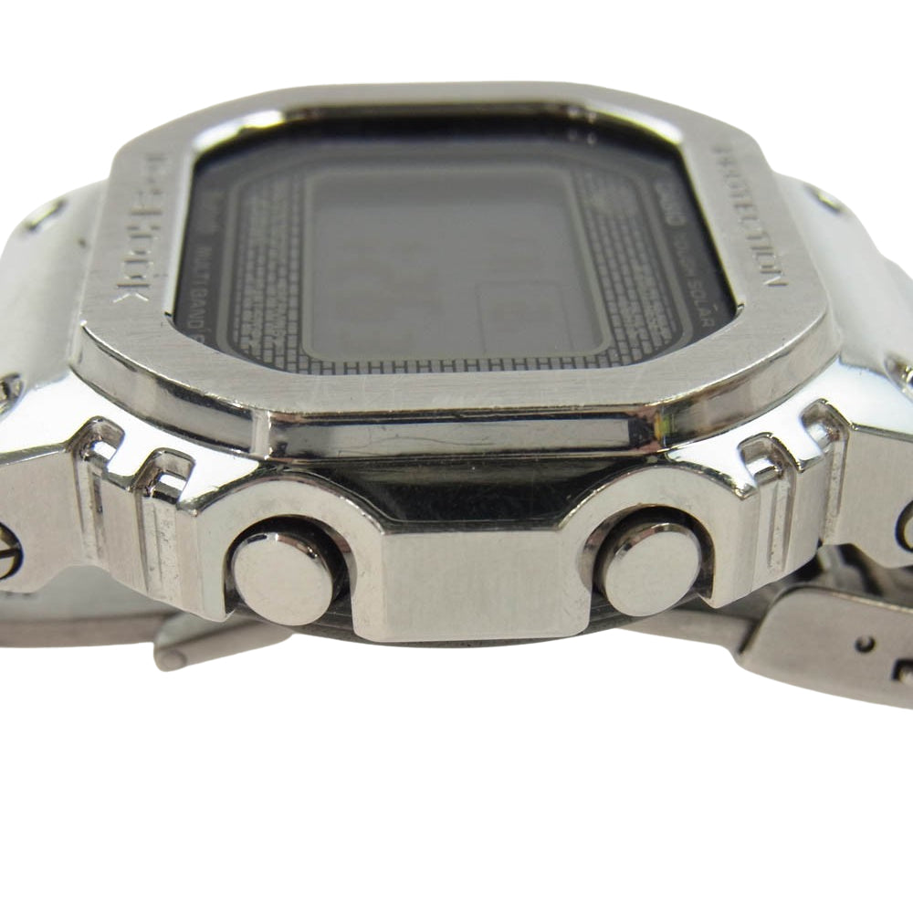 CASIO G-SHOCK カシオ ジーショック GMW-B5000D-1JF 5000 SERIES FULL METAL フルメタル デジタル 電波ソーラー 腕時計 Bluetooth シルバー系【中古】