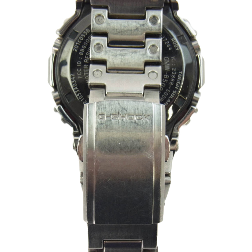 CASIO G-SHOCK カシオ ジーショック GMW-B5000D-1JF 5000 SERIES FULL METAL フルメタル デジタル 電波ソーラー 腕時計 Bluetooth シルバー系【中古】