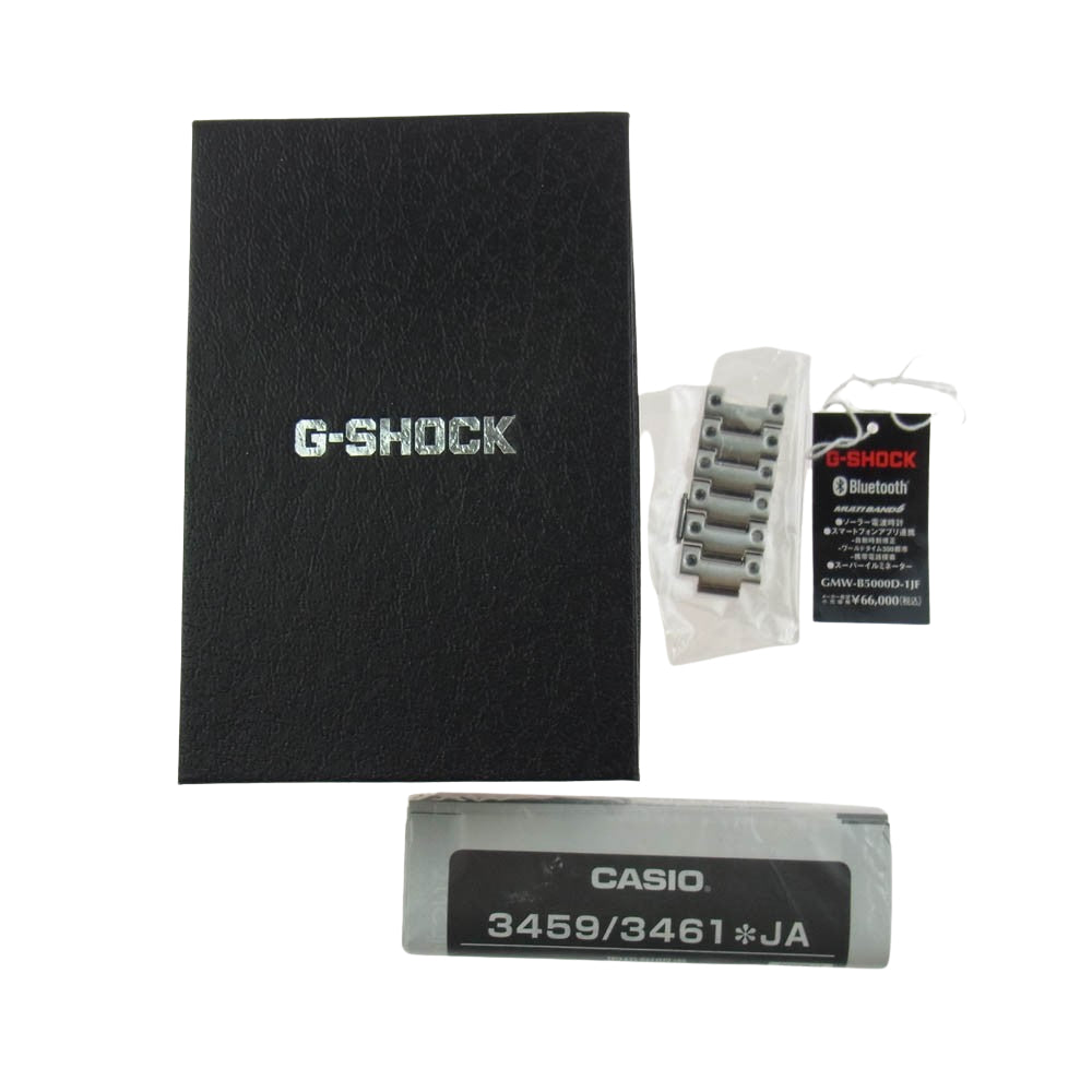 CASIO G-SHOCK カシオ ジーショック GMW-B5000D-1JF 5000 SERIES FULL METAL フルメタル デジタル 電波ソーラー 腕時計 Bluetooth シルバー系【中古】