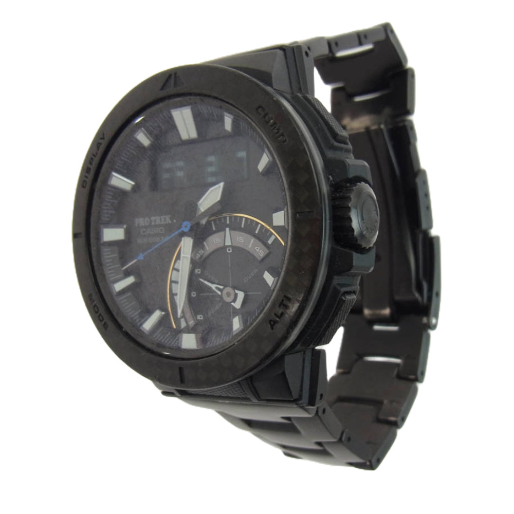 CASIO PROTREK カシオ プロトレック PRW-73XT-1JF 【現状品】Multifield Line PRO TREK プロトレック アングラーライン 電波ソーラー 腕時計 ブラック系【中古】