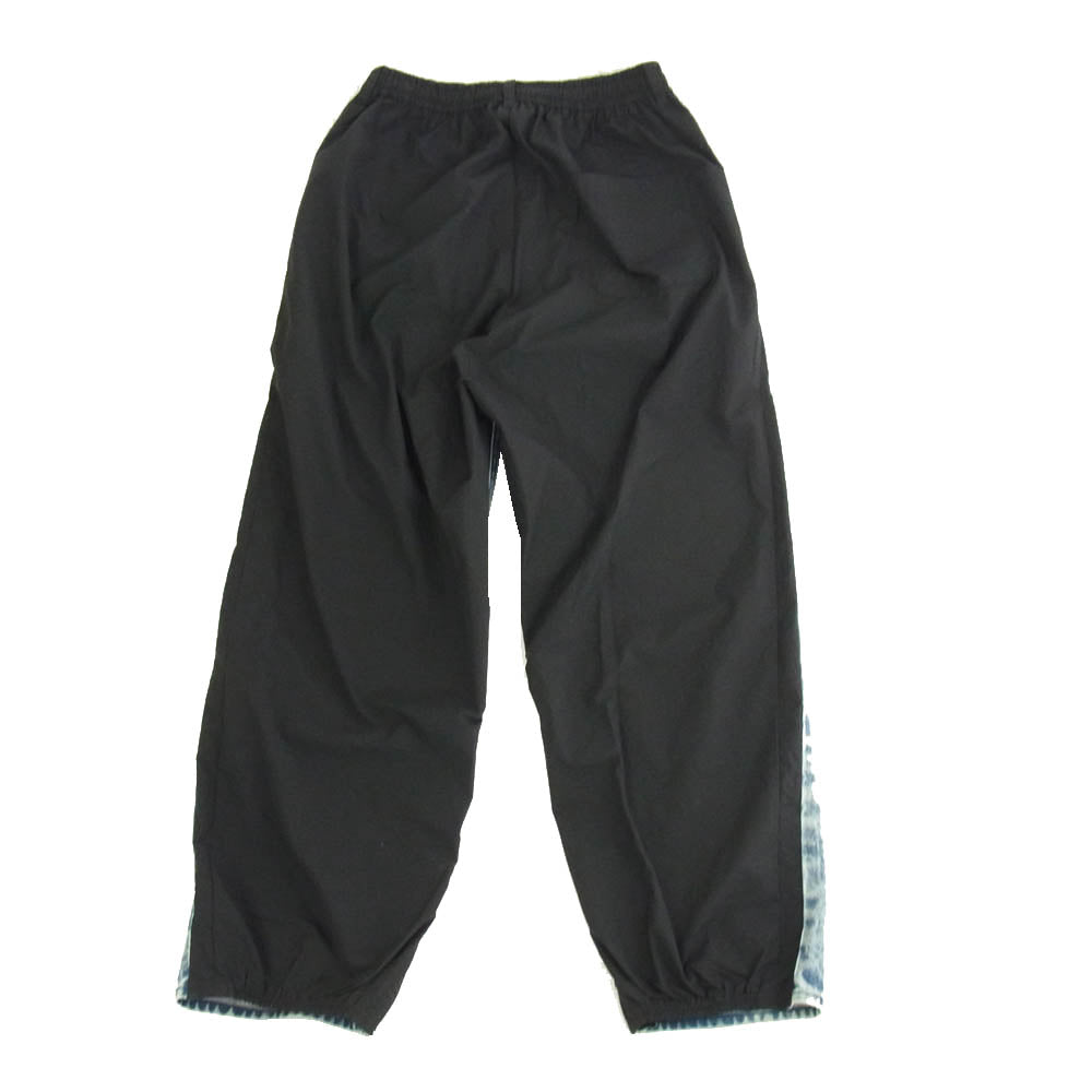 ssstein シュタイン ST.782 NYLON COMBINATION CHEMICAL BLEACHED DENIM JEANS  コンビネーション 異素材切替 ドッキング 再構築 ブリーチ デニム ナイロン パンツ S【中古】