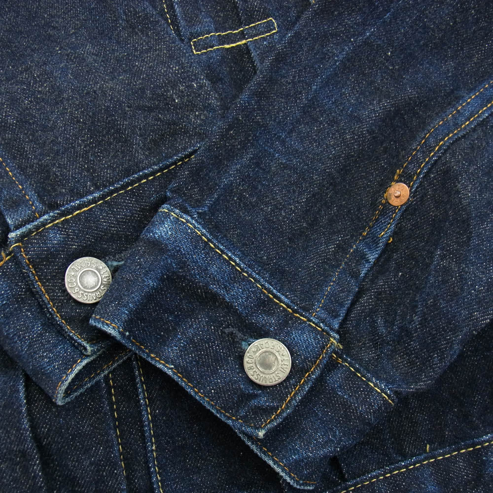 Levi's リーバイス 70502-0003 507XX 2ndタイプ 復刻 デニム ジャケット インディゴブルー系 40【中古】