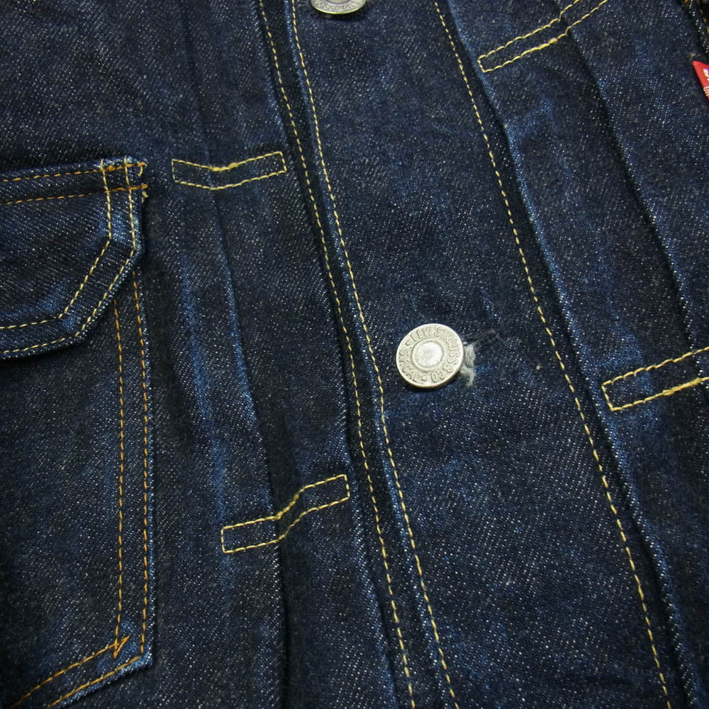 Levi's リーバイス 70502-0003 507XX 2ndタイプ 復刻 デニム ジャケット インディゴブルー系 40【中古】