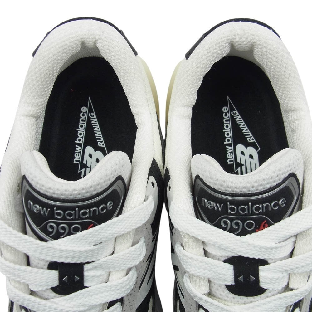 NEW BALANCE ニューバランス U990TG6 Made In USA 990v6 ローカット スニーカー ブラック系 ホワイト系 27.0cm【極上美品】【中古】