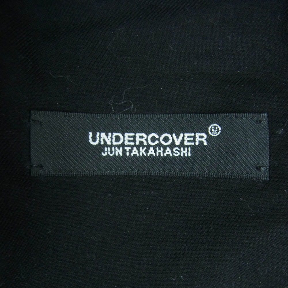 UNDERCOVER アンダーカバー 24AW UC2D4501-1 Patch Pants ツインピークス グラフィックパッチ イージー ウール ポリエステル スラックス パンツ ダークネイビー系 2【美品】【中古】