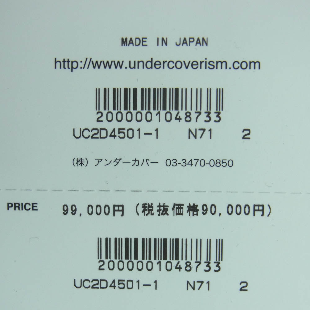 UNDERCOVER アンダーカバー 24AW UC2D4501-1 Patch Pants ツインピークス グラフィックパッチ イージー ウール ポリエステル スラックス パンツ ダークネイビー系 2【美品】【中古】