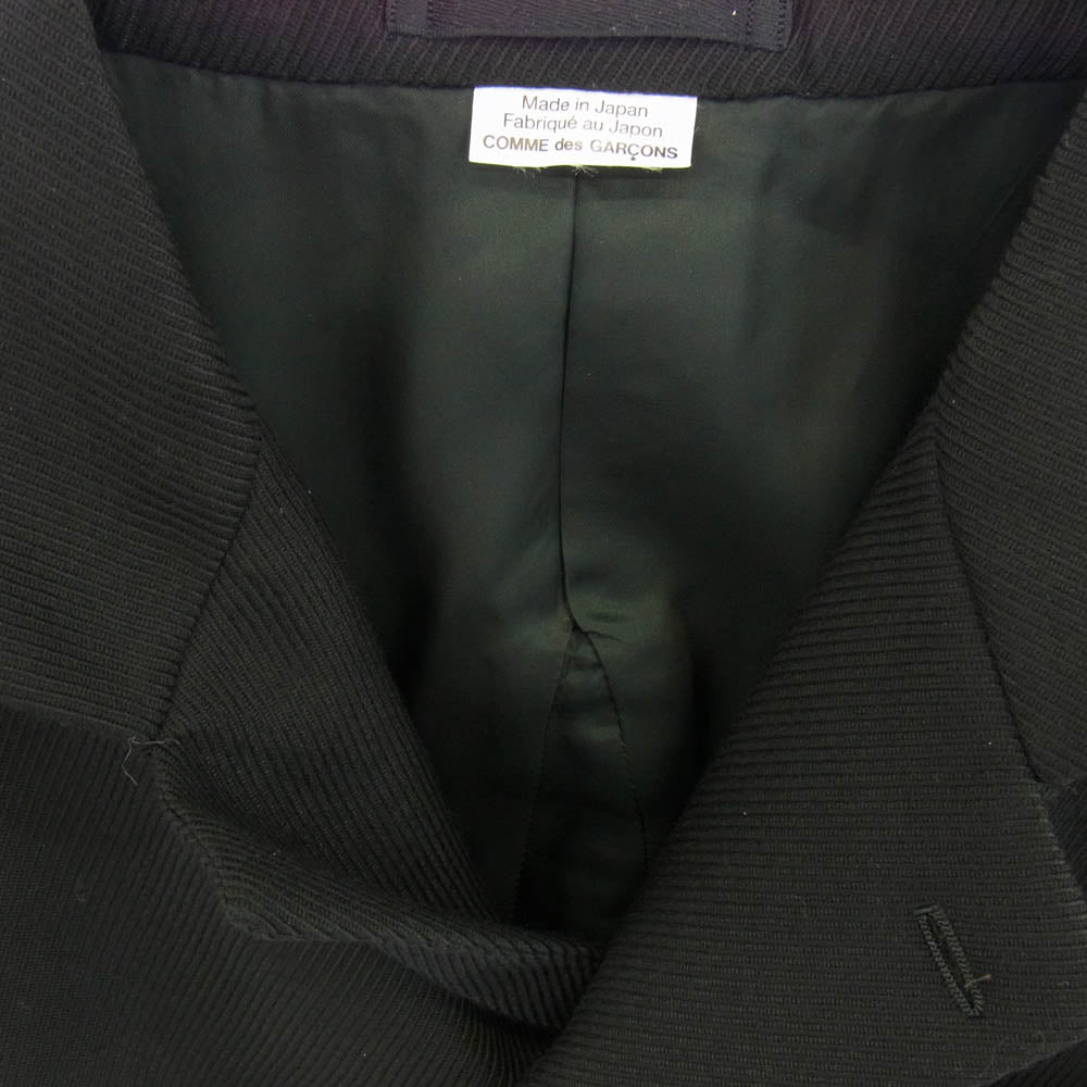 COMME des GARCONS HOMME PLUS コムデギャルソンオムプリュス 23SS PK-J017 バック 3 ジップ デザイン テーラード ジャケット ブラック系 M【中古】
