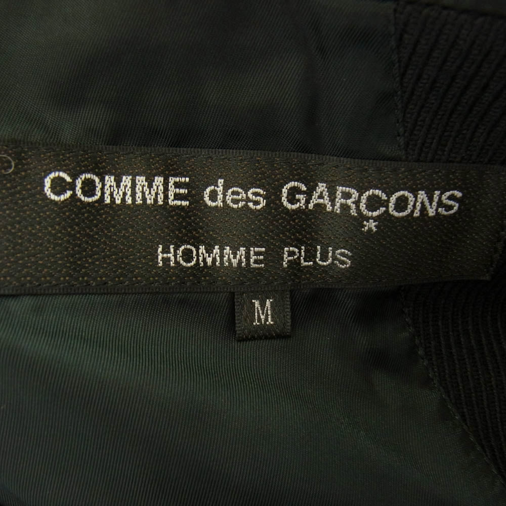 COMME des GARCONS HOMME PLUS コムデギャルソンオムプリュス 23SS PK-J017 バック 3 ジップ デザイン テーラード ジャケット ブラック系 M【中古】