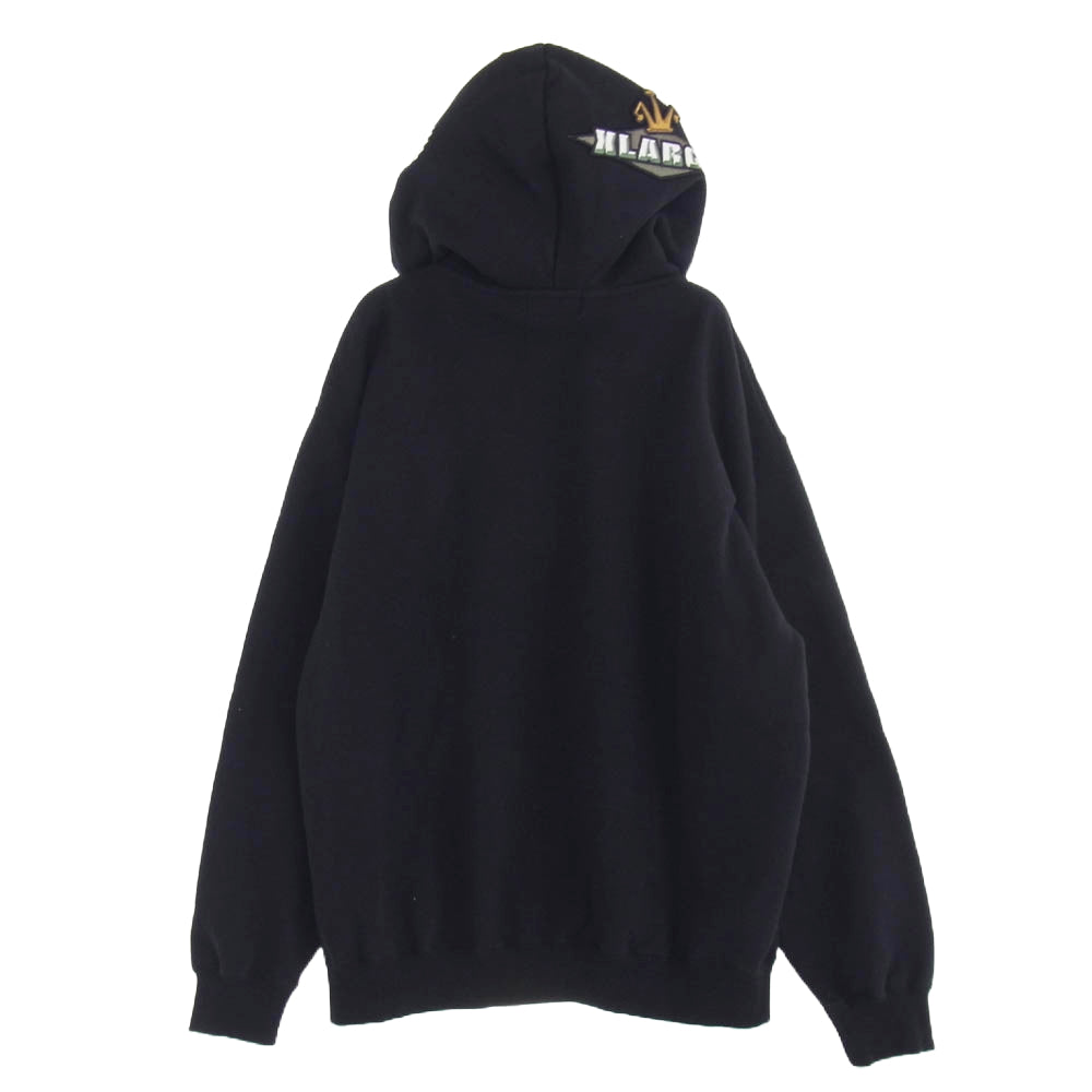 エクストララージ 101243012007 MULTI EMBLEM ZIP HOODED SWEATSHIRT ジップ パーカー ブラック系 M【中古】
