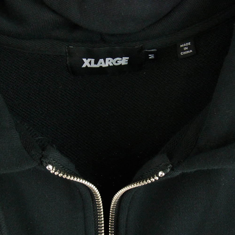 エクストララージ 101243012007 MULTI EMBLEM ZIP HOODED SWEATSHIRT ジップ パーカー ブラック系 M【中古】
