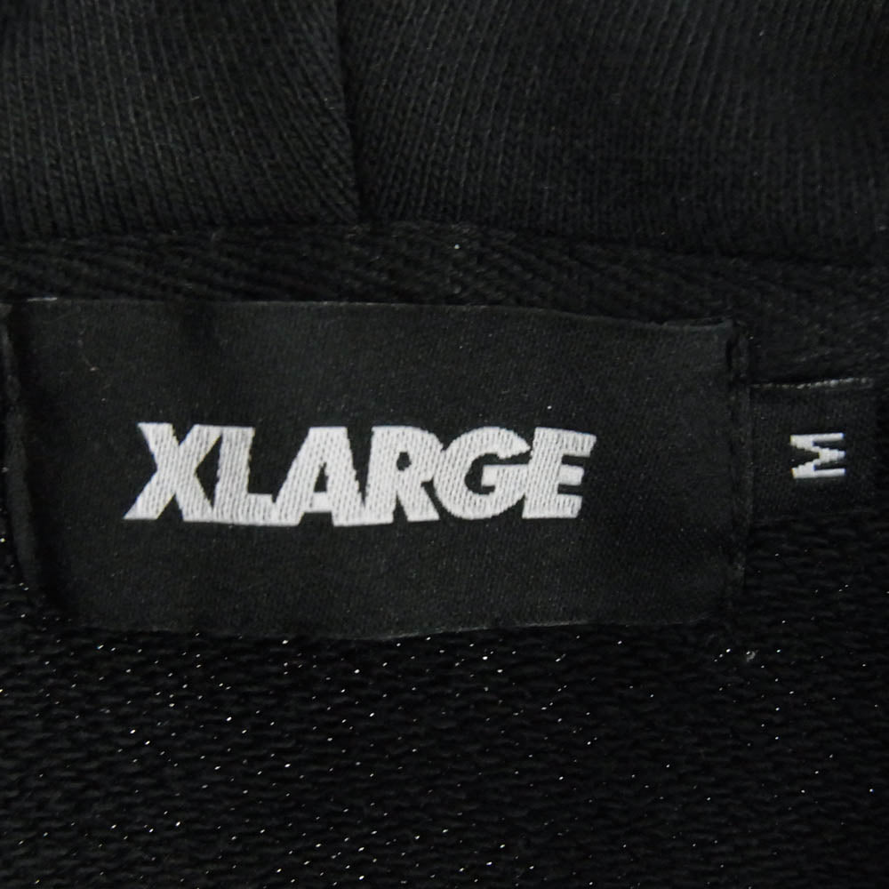 エクストララージ 101243012007 MULTI EMBLEM ZIP HOODED SWEATSHIRT ジップ パーカー ブラック系 M【中古】