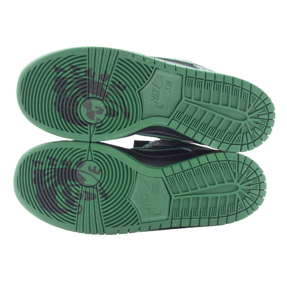 NIKE ナイキ HF7743-001 ×There Skateboards SB Dunk Low Pro Anthracite and Gorge Green ゼアスケートボード ダンク ロー プロ  スニーカー ブラック系 グリーン系 26cm【新古品】【未使用】【中古】