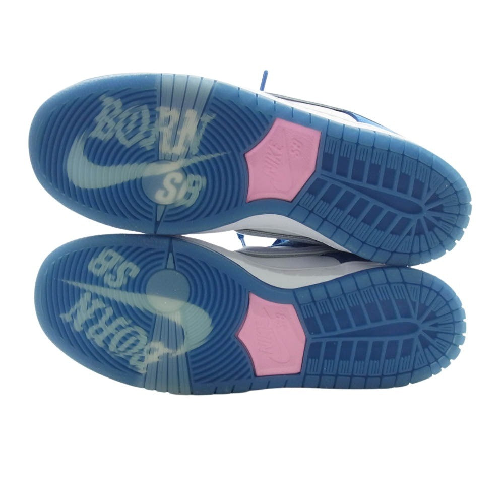 NIKE ナイキ FN7819-400 Born x Raised SB Dunk Low Pro QS One Block At a Time ボーンレイズド ダンク ロー プロ スニーカー ブルー系 ホワイト系 26cm【美品】【中古】