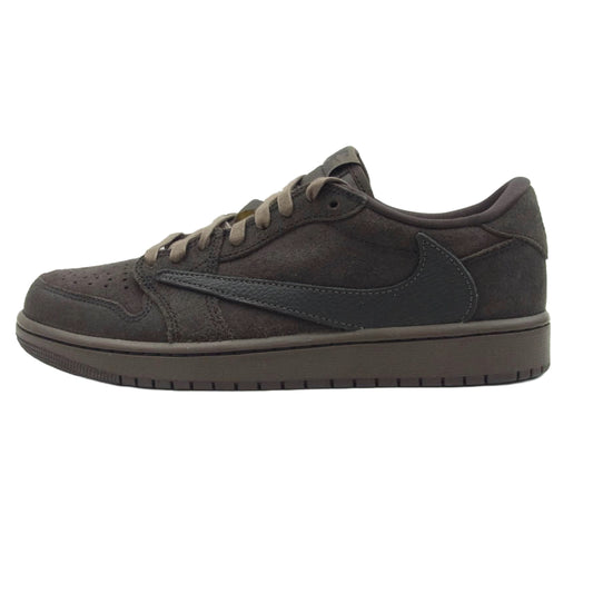 NIKE ナイキ DM7866-202 フェイクバスター鑑定済 × Travis Scott Air Jordan 1 Low OG SP Velvet Brown and Dark Mocha トラヴィススコット エアジョーダン1 ロー OG S スニーカー ダークブラウン系 27cm【新古品】【未使用】【中古】