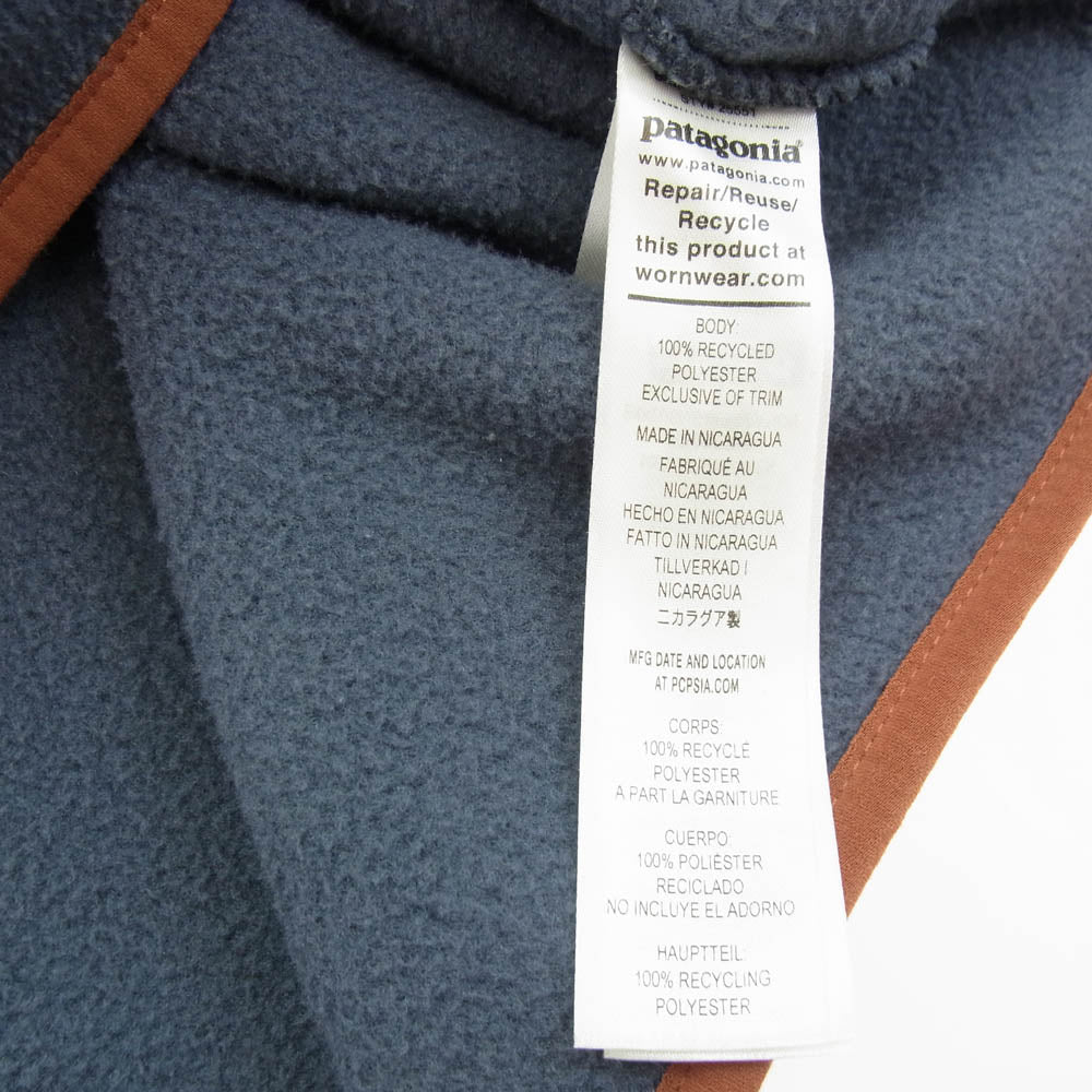 patagonia パタゴニア 24AW 25551 Lightweight Synchilla Snap ライトウェイト シンチラ スナップT プルオーバー スモルダーブルー系 L【中古】