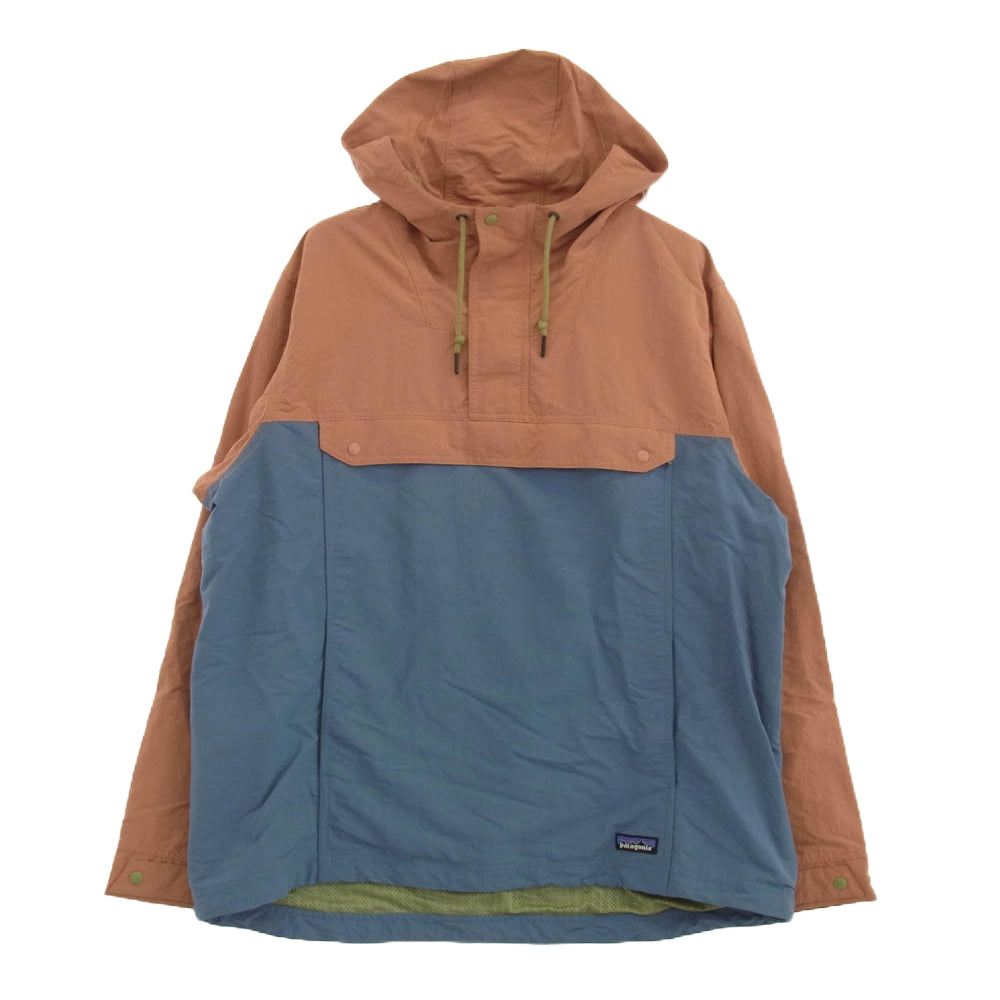 patagonia パタゴニア 24SS 26515 Isthmus Anorak イスマス アノラック パーカー ブルー系 オレンジ系 XL【中古】