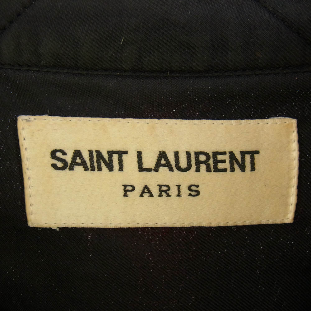 SAINT LAURENT サンローラン 13AW 326627 Y7298 エディ期 コットン リヨセル オンブレ チェック シャツ ブラック系 レッド系 38/15【中古】