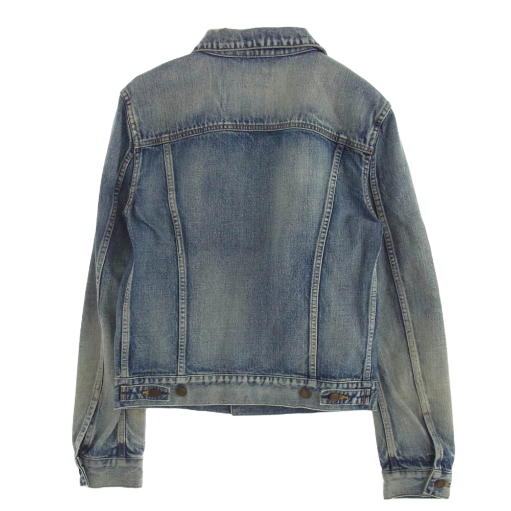 SAINT LAURENT サンローラン 21SS 597085 Y502V ダメージ加工 デニム ジャケット インディゴブルー系 S【中古】