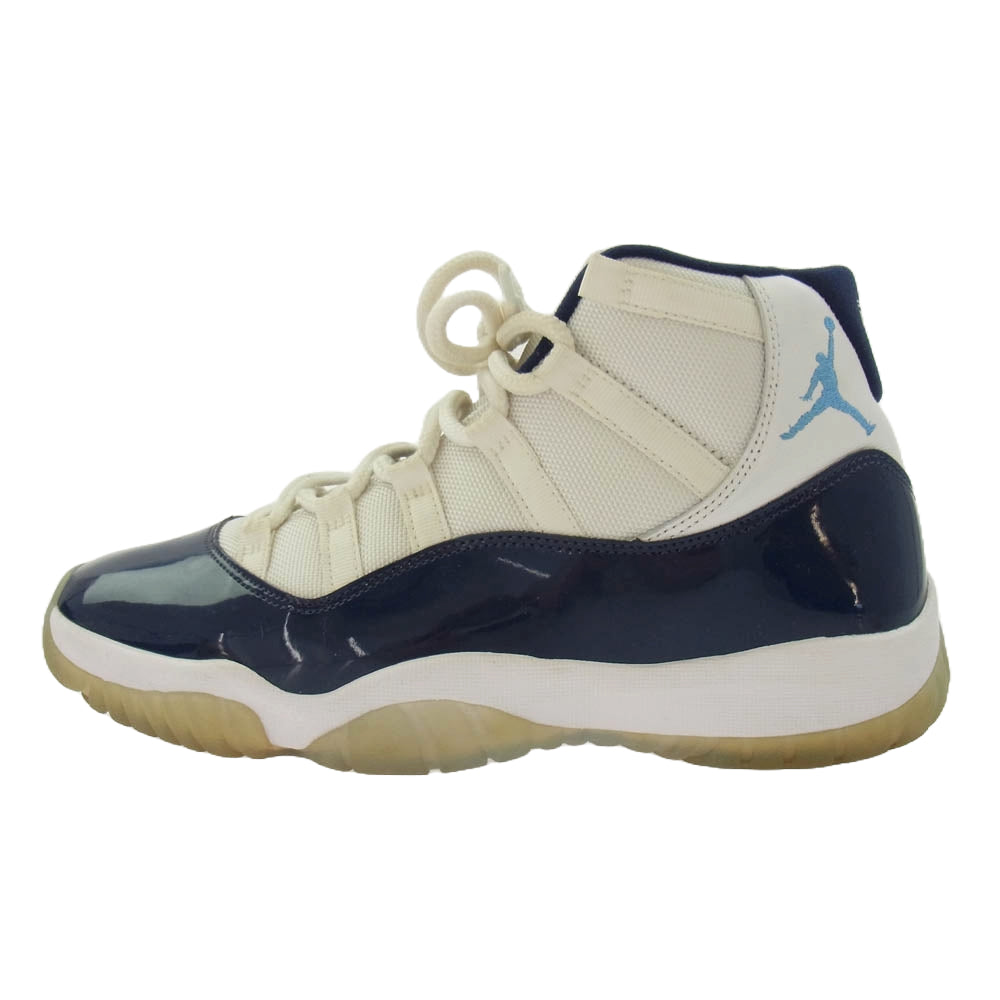 NIKE ナイキ 378037-123 AIRJORDAN 11 RETRO エアジョーダン11 レトロ ハイカット スニーカー ダークネイビー系 ホワイト系 27.5ｃｍ【中古】
