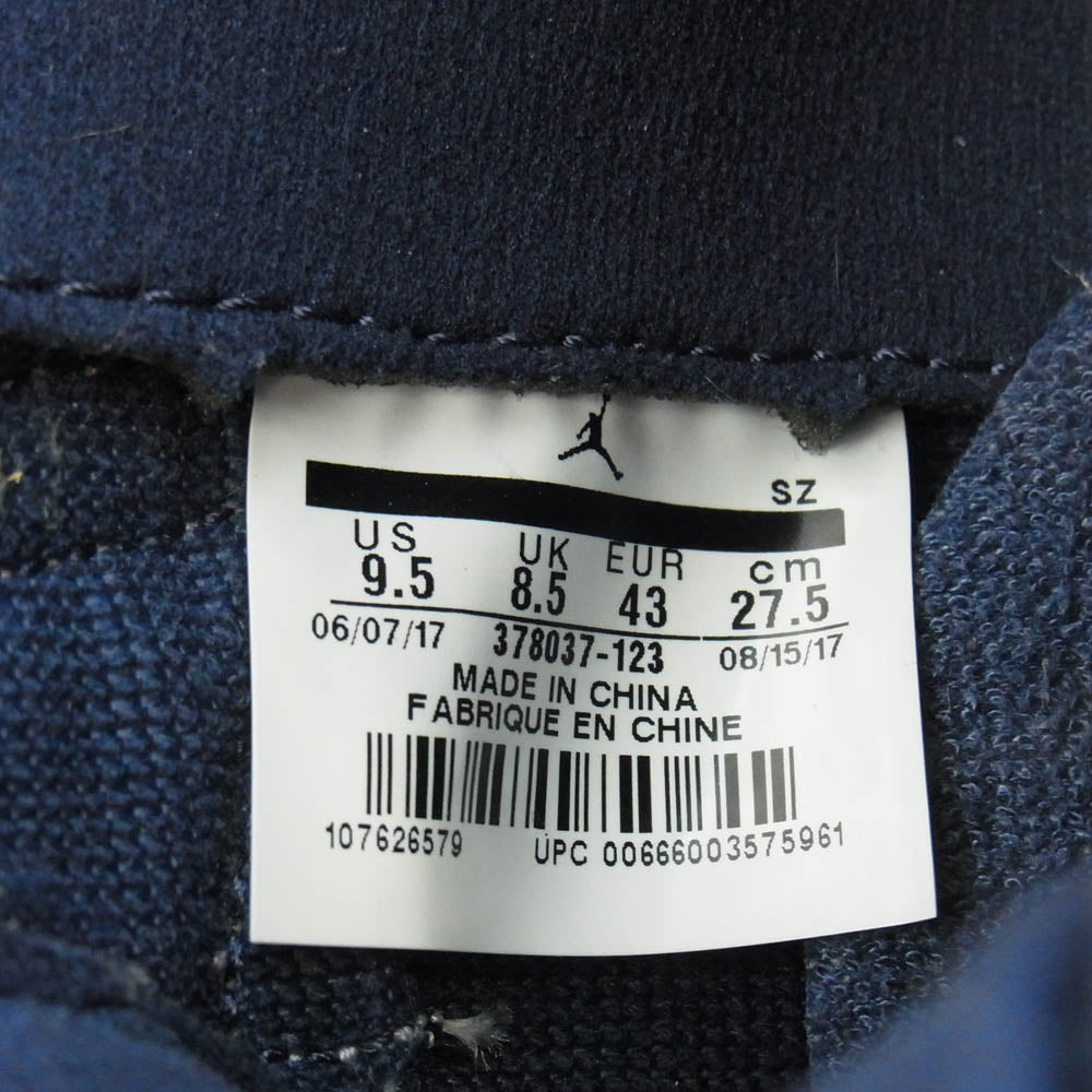 NIKE ナイキ 378037-123 AIRJORDAN 11 RETRO エアジョーダン11 レトロ ハイカット スニーカー ダークネイビー系 ホワイト系 27.5ｃｍ【中古】