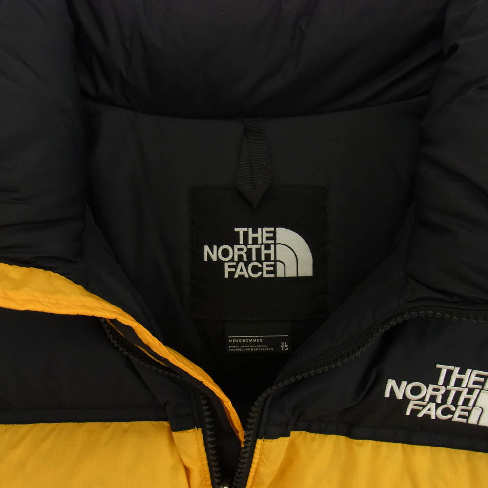 THE NORTH FACE ノースフェイス NF0A3C8D 1996 Retro Nuptse Jacket レトロ ヌプシ ジャケット ブラック系 イエロー系 XL【中古】