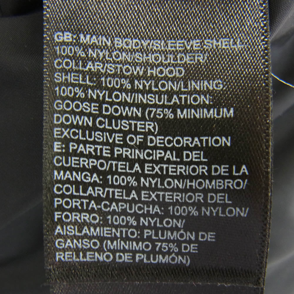 THE NORTH FACE ノースフェイス NF0A3C8D 1996 Retro Nuptse Jacket レトロ ヌプシ ジャケット ブラック系 イエロー系 XL【中古】