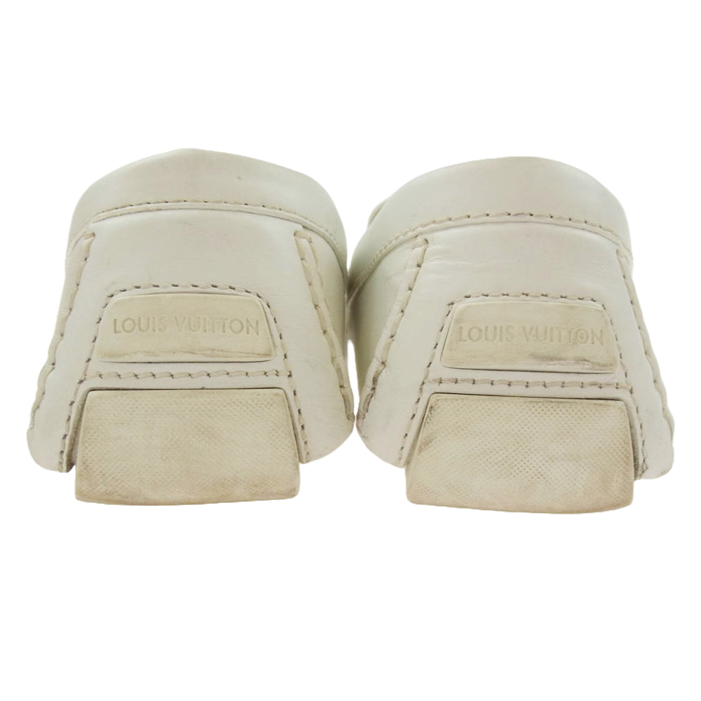 LOUIS VUITTON ルイ・ヴィトン モンテカルロ ドライビング シューズ ローファー ホワイト系 8.5【中古】