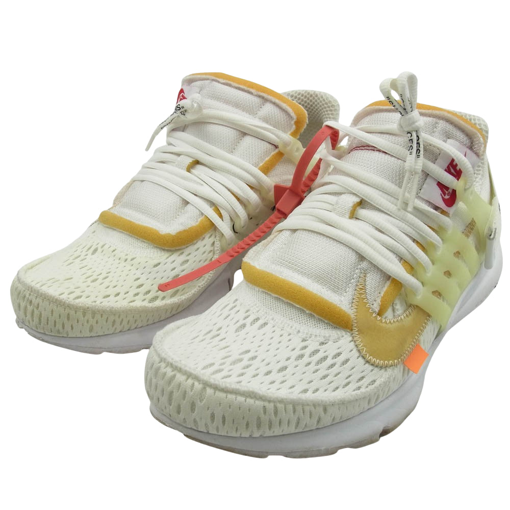 NIKE ナイキ AA3830-100 × Off-White Air Presto オフホワイト エア プレスト ローカット スニーカー ホワイト系 28cm【中古】