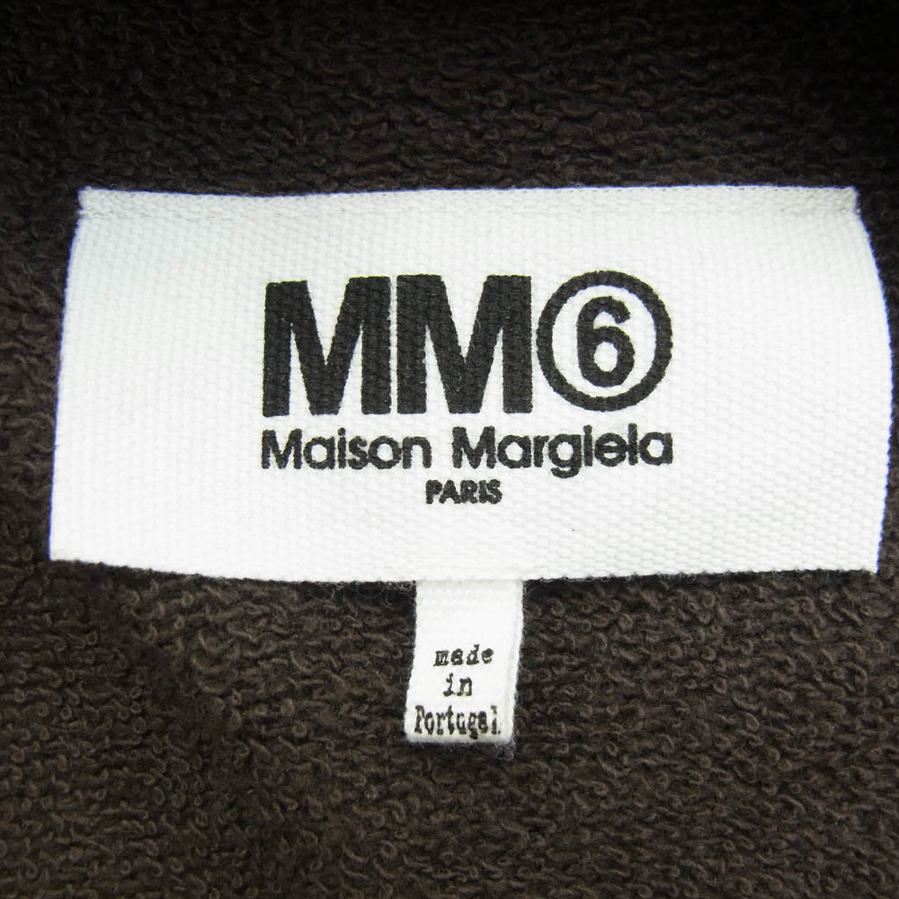 MAISON MARGIELA メゾンマルジェラ 22AW S52GU0171 S25537 ナンバーロゴパッチ クルーネック オーバーサイズ スウェット ブラウン系 S【中古】