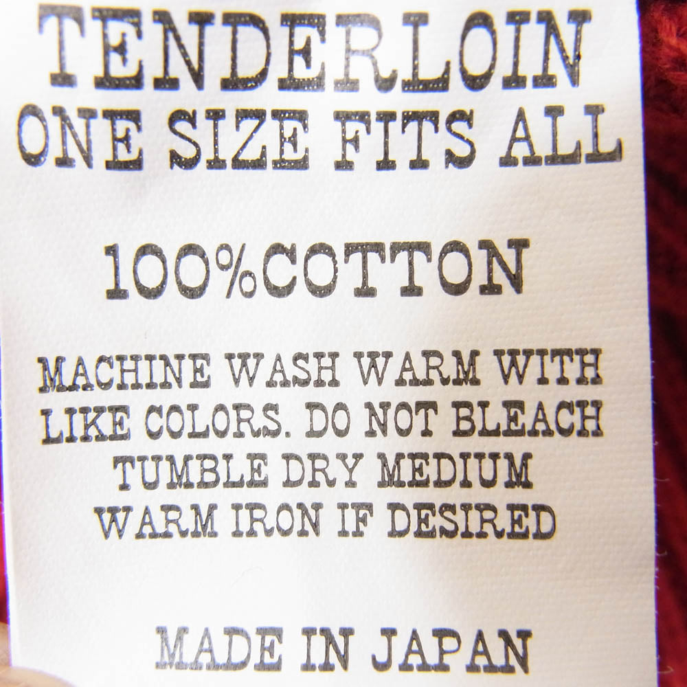 TENDERLOIN テンダーロイン T-BEANIE COTTON ビーニー ニット キャップ レッド レッド系 ONE SIZE【中古】