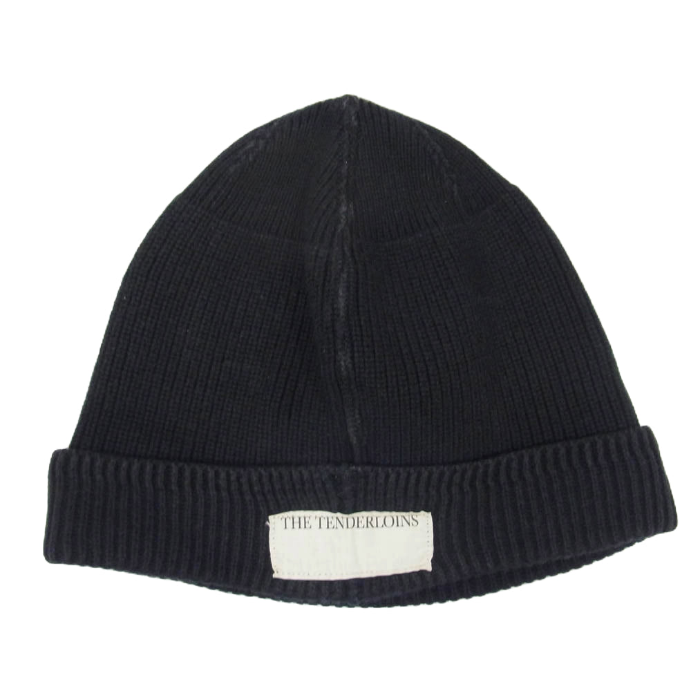 TENDERLOIN テンダーロイン T-BEANIE COTTON ビーニー ニット キャップ ブラック ブラック系 ONE SIZE【中古】