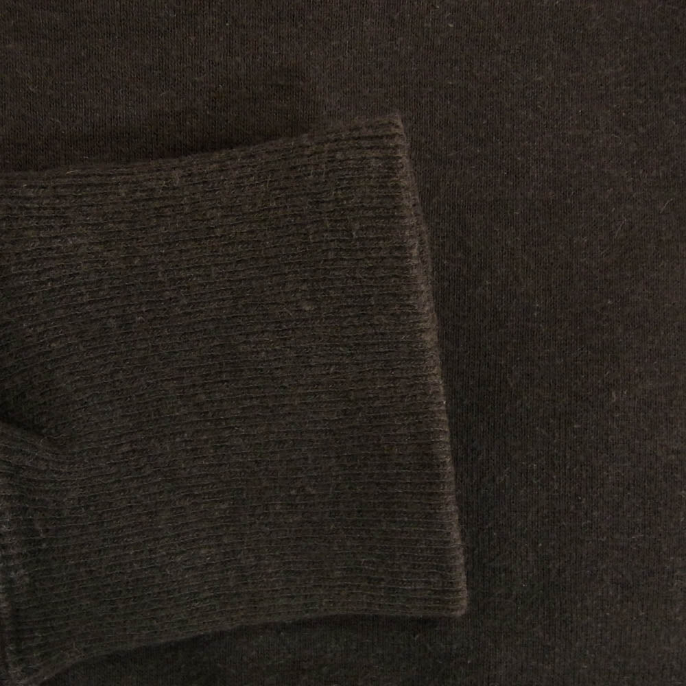 TENDERLOIN テンダーロイン T-SWEAT 両Vガゼット バック ロゴ プリント スウェット シャツ 裏起毛 ブラウン ブラック系 S【中古】