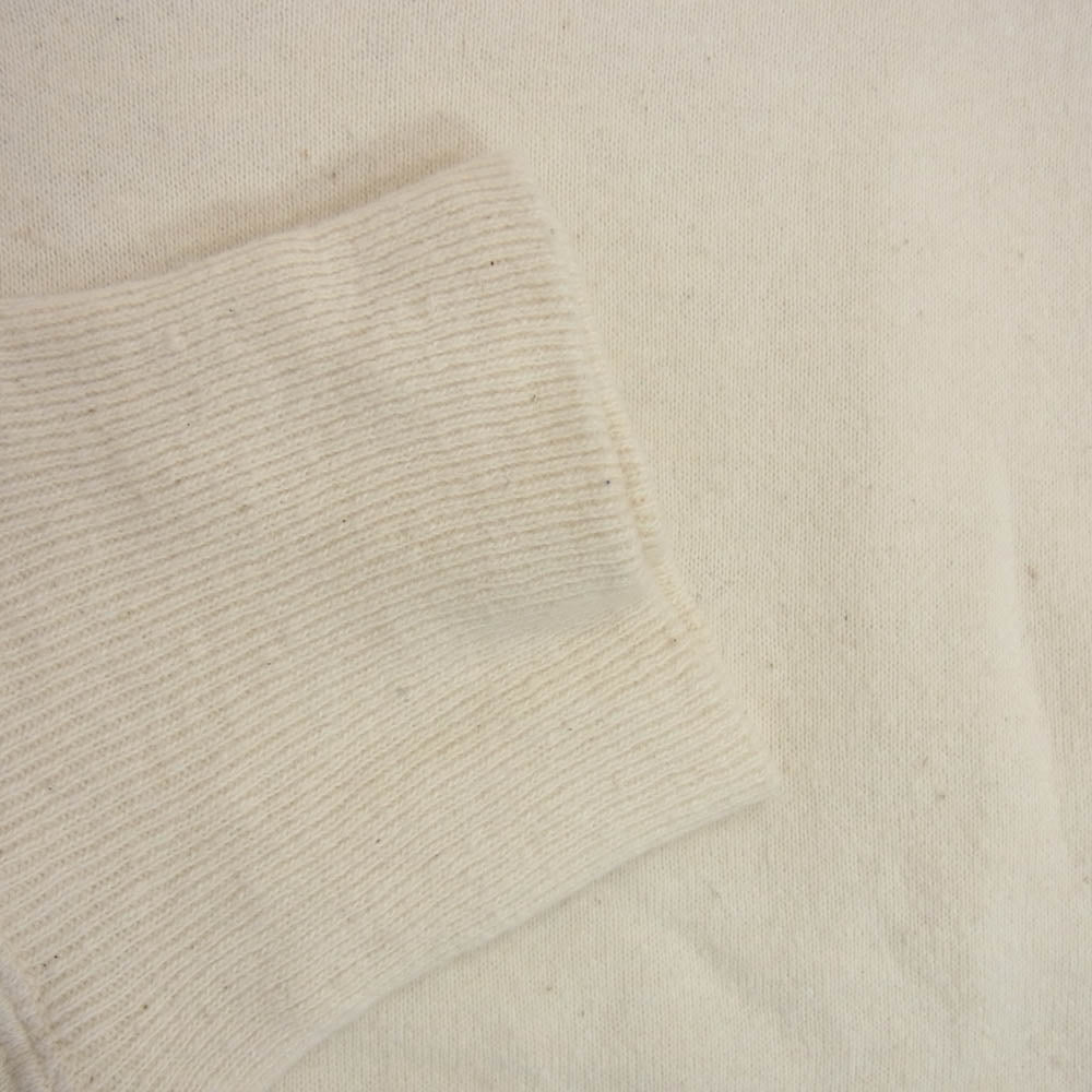 TENDERLOIN テンダーロイン T-SWEAT両Vガゼット バック ロゴ プリント スウェット シャツ 裏起毛 オフホワイト系 S【中古】