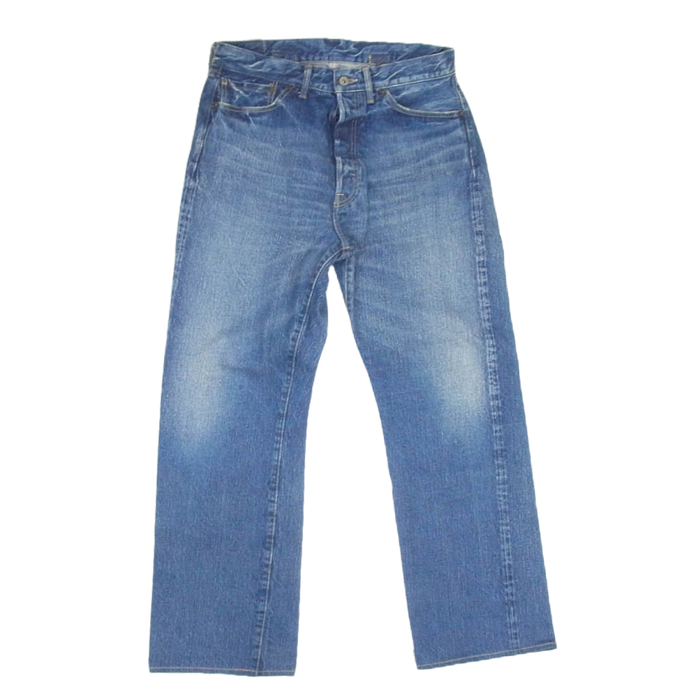 TENDERLOIN テンダーロイン T-RIDERS シンチバック ボタンフライ セルビッチ デニム パンツ インディゴブルー系 32【中古】