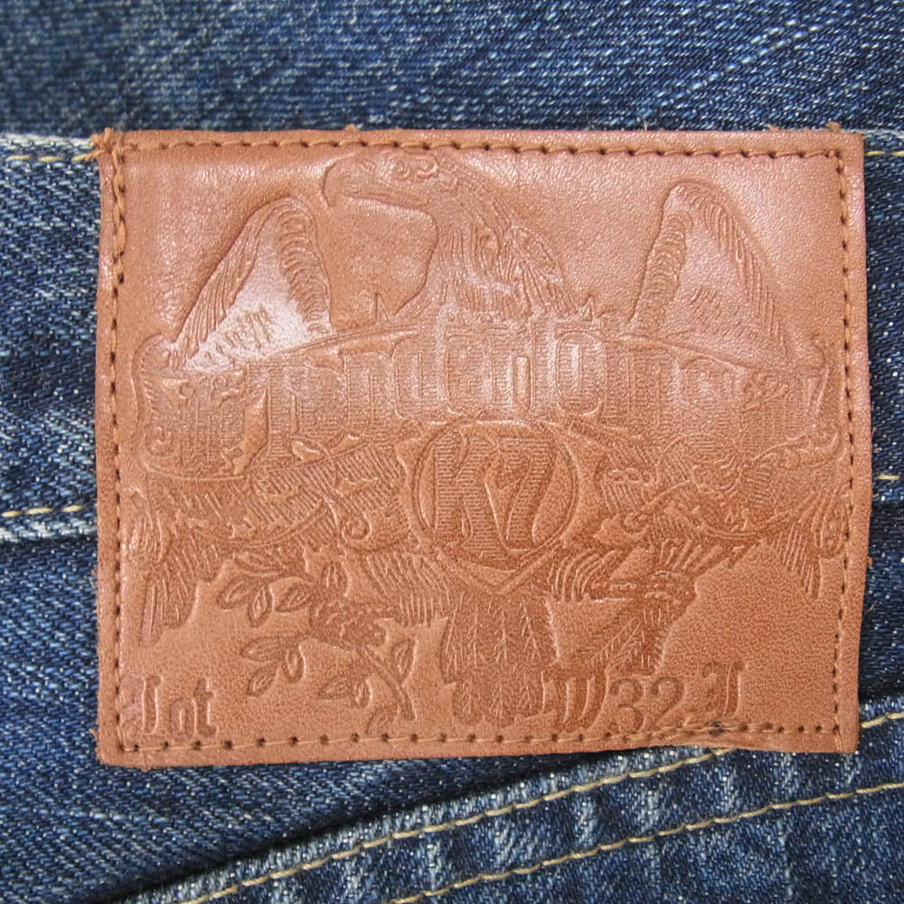 TENDERLOIN テンダーロイン T-RIDERS C TALON ジップ ジッパーフライ セルビッチ 赤耳 デニム パンツ インディゴブルー系 32【中古】