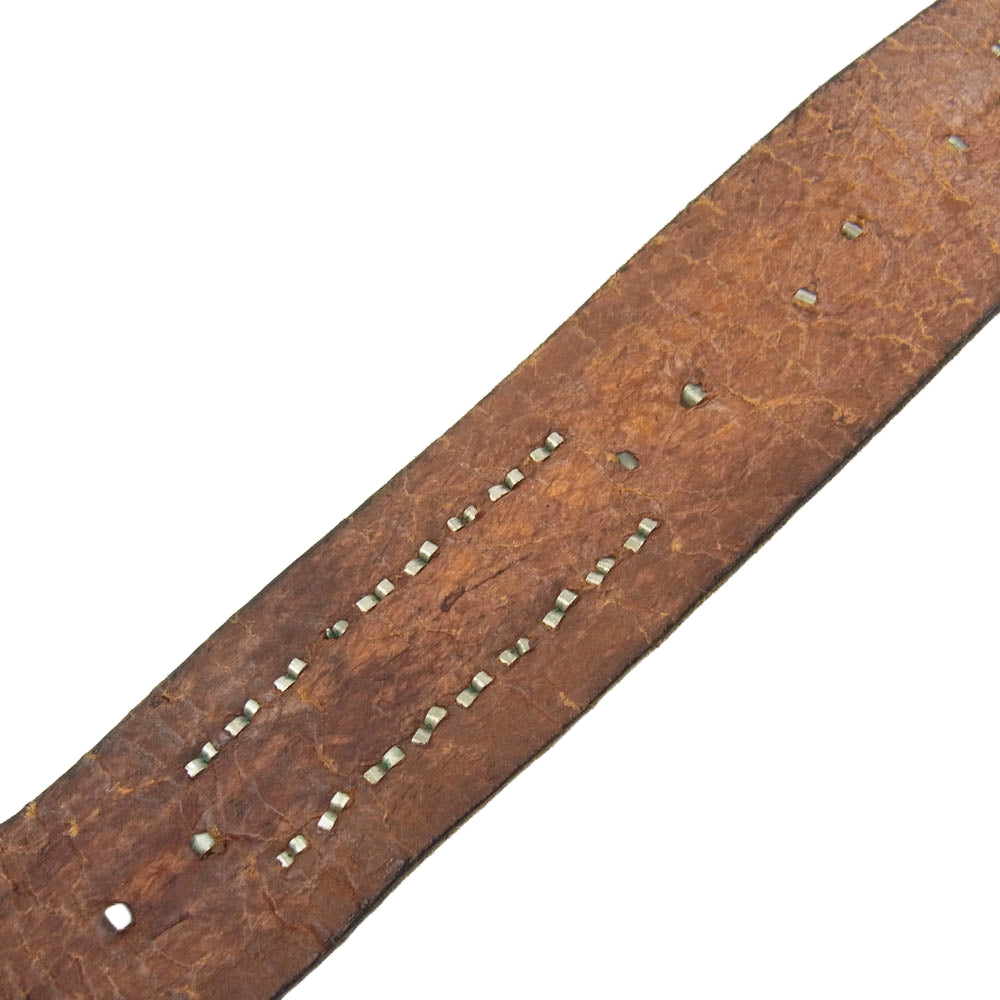 TENDERLOIN テンダーロイン HTC PORTER T-STUDS BELTスタッズ ストーン レザー ベルト ブラウン系 34【中古】