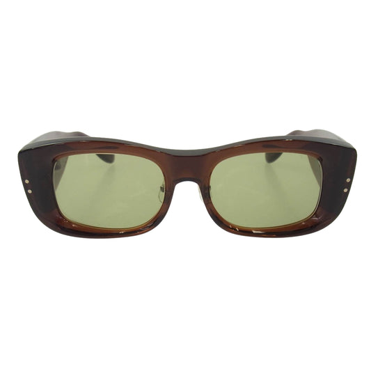 TENDERLOIN テンダーロイン × 白山眼鏡店 Ｔ-TV ワイドフレーム サングラス メガネ アイウェア ダークブラウン系【中古】