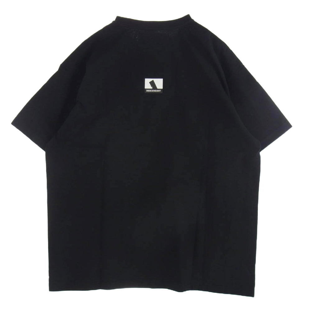 DESCENDANT ディセンダント 24SS 241ATDS-STM01S GLM SS プリント 半袖 Tシャツ ブラック系 3【新古品】【未使用】【中古】