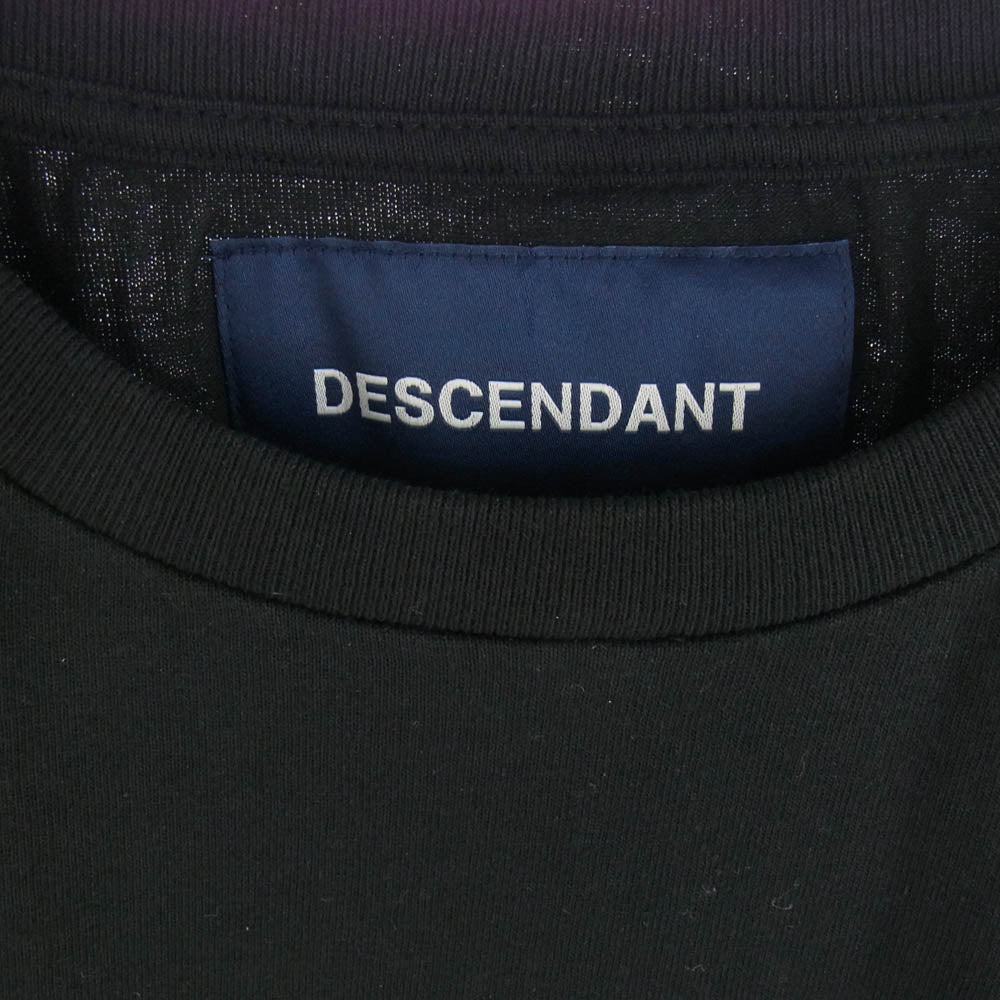 DESCENDANT ディセンダント 24SS 241ATDS-STM01S GLM SS プリント 半袖 Tシャツ ブラック系 3【新古品】【未使用】【中古】