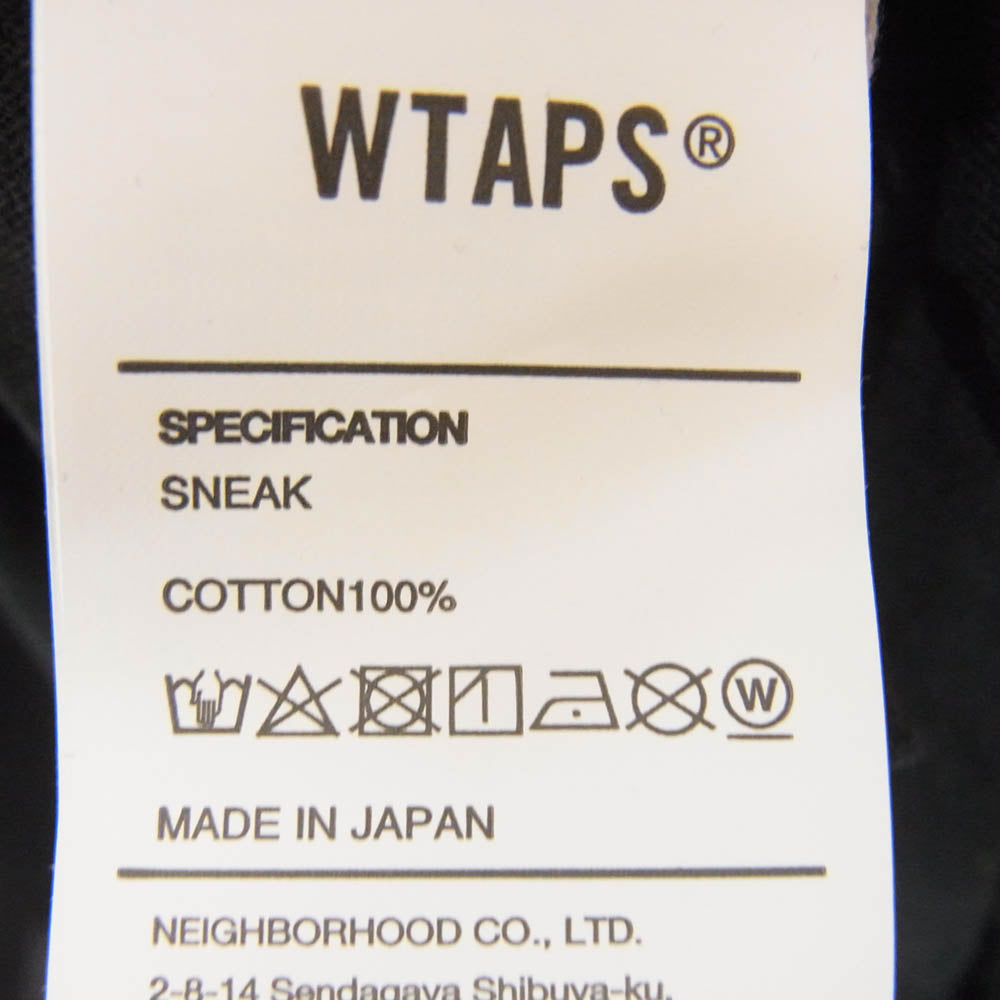 WTAPS ダブルタップス 23SS 231ATDT-STM04S SNEAK COLLECTION プリント 半袖 Tシャツ ブラック系 X02【美品】【中古】