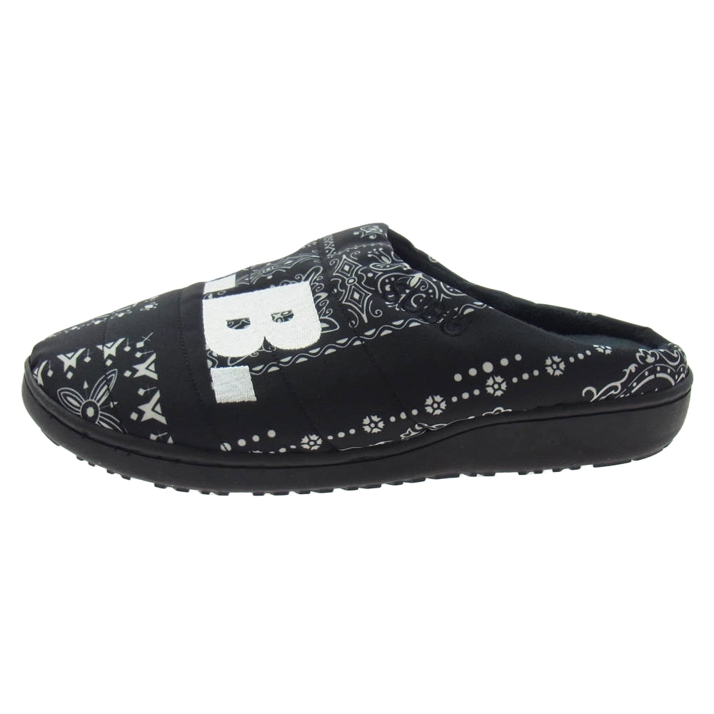 F.C.R.B. エフシーアールビー 22AW × SUBU スブ SANDALS ロゴ ペイズリー  サンダル ブラック系 マルチカラー系 28cm【極上美品】【中古】