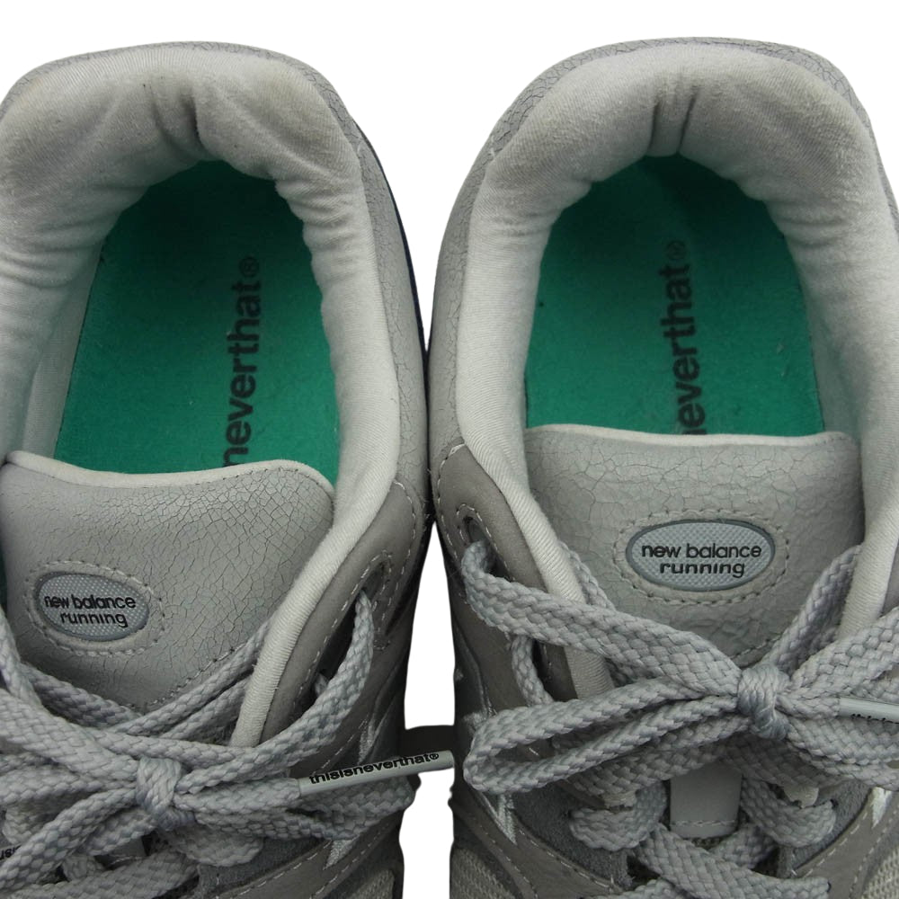 NEW BALANCE ニューバランス M2002RTH × thisisneverthat 2002R ディスイズネバーザット ローカット スニーカー グレー系 28cm【中古】