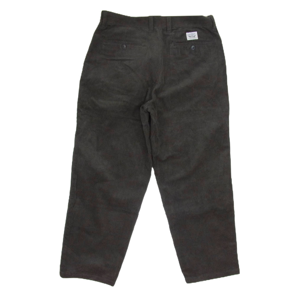 DESCENDANT ディセンダント 23AW 232TQDS-PTM03 DC-6 GDT CORDUROY TROUSERS コーデュロイ トラウザーズ パンツ チャコール系 3【新古品】【未使用】【中古】