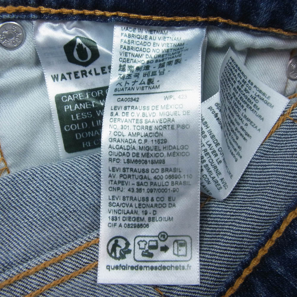 Levi's リーバイス 505TM レギュラー テーパード デニム パンツ インディゴブルー系 W30L32【中古】
